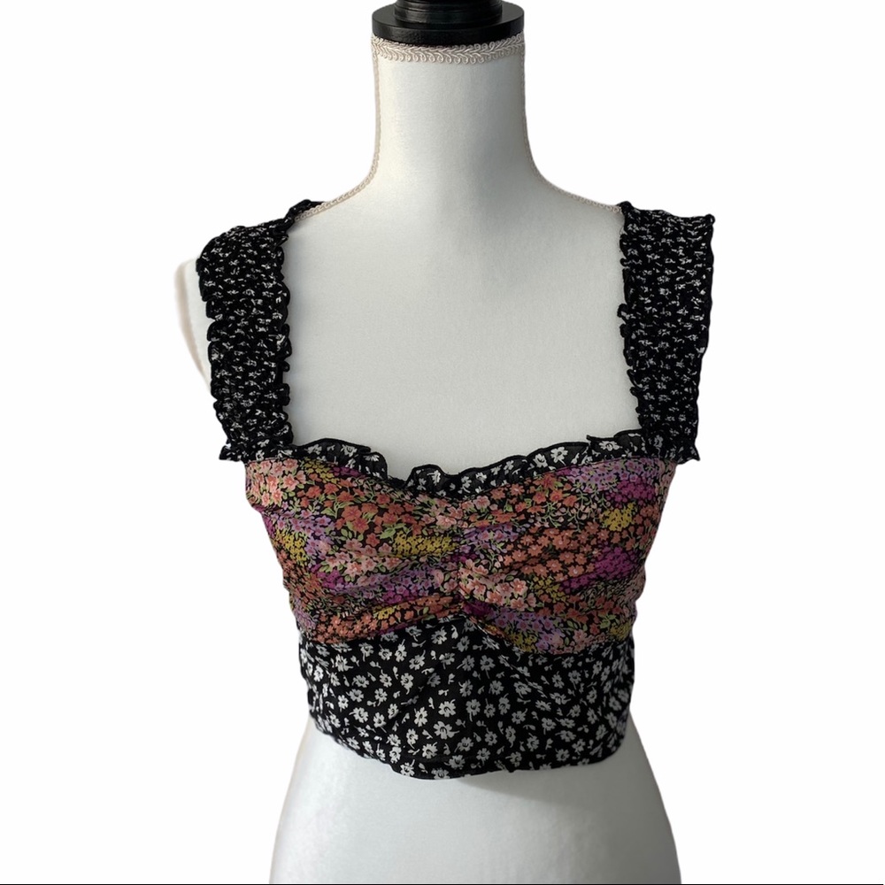 Free People Intimately floral bralette crop M/L